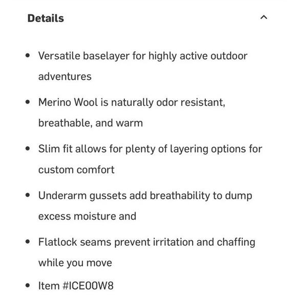 Icebreaker 100% Merino Wool 200 Oasis LS Crew Base Layer Top Mens Sz M NWT $105 - Picture 8 of 14